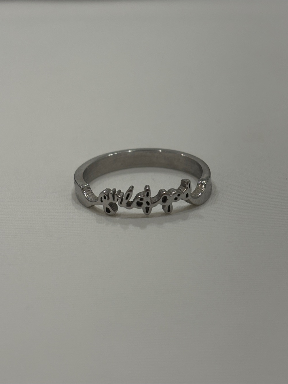 Silver “Girl of God” Ring
